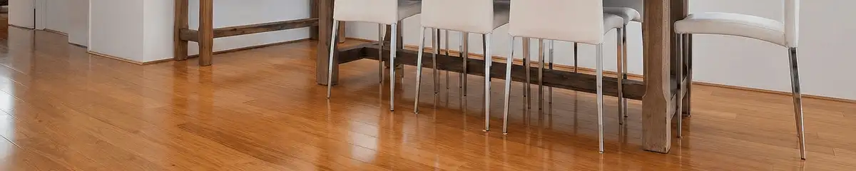 Professionally installed and refinished bamboo flooring in a residential home, showcasing smooth finish and natural wood tones in Austin, TX