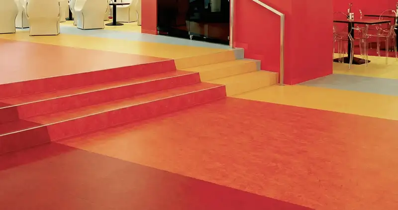 Snack bar with beautiful professionally installed linoleum flooring in Austin, TX