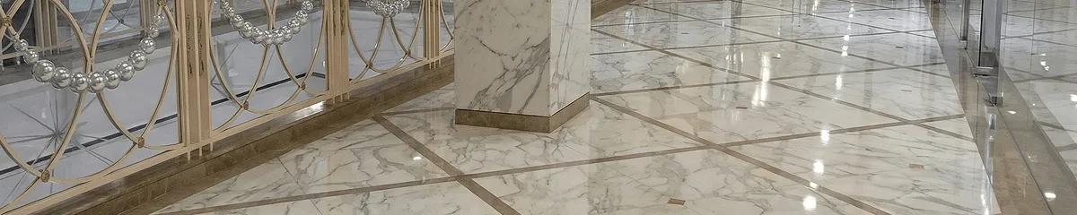 Beautiful marble floor professionally installed in Austin, TX