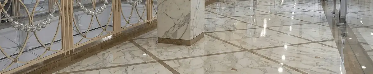 Beautiful marble floor professionally installed in Austin, TX